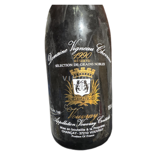 Loire Valley Vouvray Domaine Vigneau Chevreau Sélection de Grains Nobles 1990