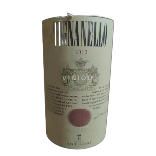 Toscana Không được chỉ định Antinori Tignanello 2012