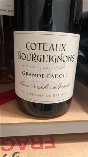Bourgogne Bourgognebackar Vignerons de Bel Air Grande Cadole 2021