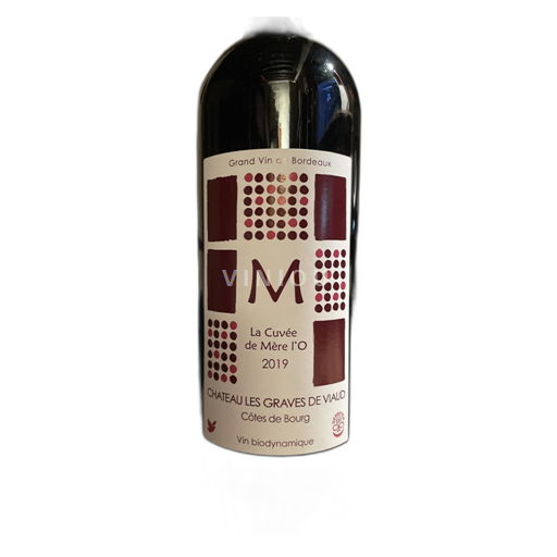 Vin Rouge sec La Cuvée de Mère l'O Les Graves de Viaud 2019 France Bordeaux Côtes-de-bourg AOC