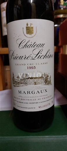 Burdeos Margaux Château Prieuré Lichine 1993