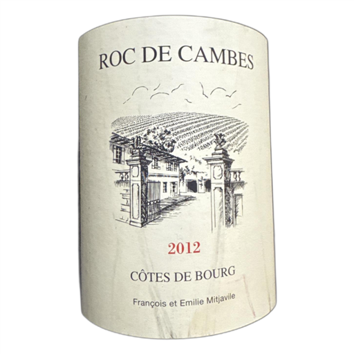 Bordéus Côtes-de-bourg Roc de Cambes 2012
