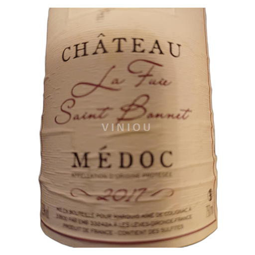 Bordeaux Médoc Château La Fuie Saint Bonnet 2017