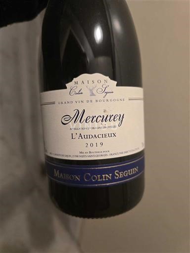 Бургундія Меркуре Maison Colin Seguin L'Audacieux 2019