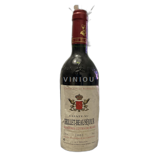 Bordeaux Côtes-de-Blaye Grillet-Beauséjour 2002