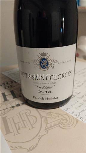 Bourgogne Nuits-Saint-Georges Patrick Hudelot En Régnie 2018