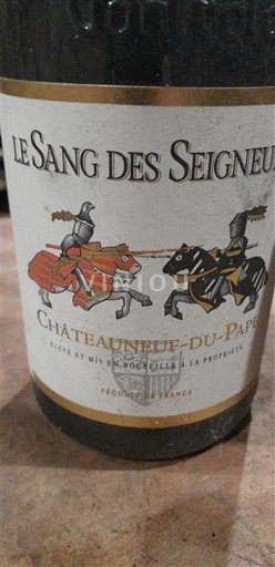 Valle del Ródano Châteauneuf-du-Pape. Le Sang des Seigneurs 2019