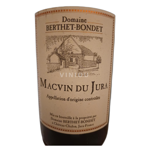 Jura Macvin du Jura Domaine Berthet-Bondet Icke årgångsbetecknad