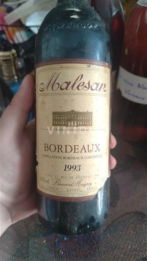 Wine Bordeaux Malesan - 2022 - Reviews, Advice, Ageing and Price.