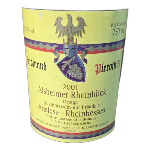 Rheinhessen Không được chỉ định Ferdinand Pieroth Alsheimer Rheinblick 2001