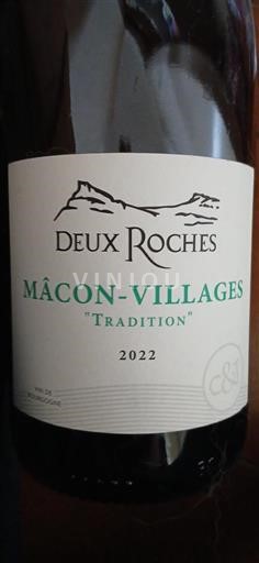 Burgundi Mâcon ja Mâcon-kylät Deux Roches Tradition 2022