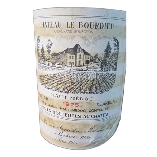 Bordeaux Haut-Médoc Chateau Le Bourdieu 1975