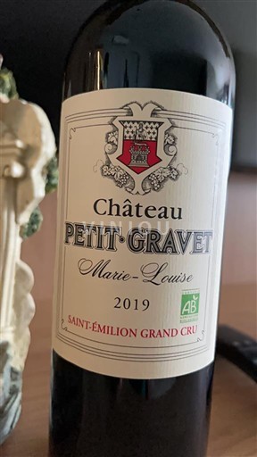 Bordeaux Saint-Émilion Grand Cru Chateau Petit Gravet Marie Louise 2019
