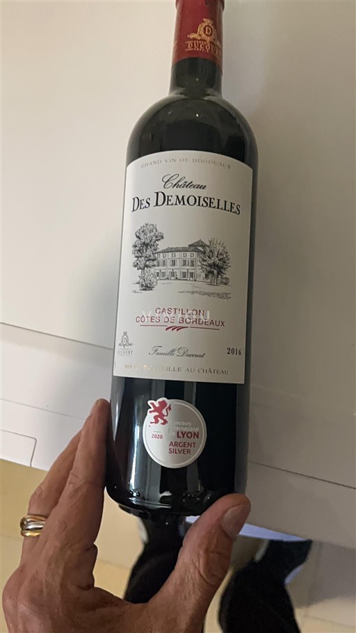 Bordeaux Castillon-côtes-de-bordeaux Château Des Demoiselles 2016