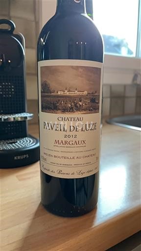 Bordeaux Margaux chateau paveil de luze paveil de luze 2012