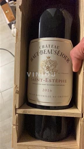 Bordeaux Saint-Estèphe chateau haut beausejour chateau haut beausejour 2016