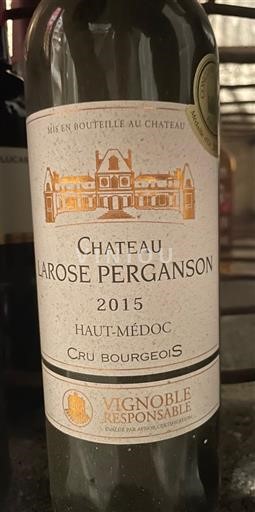 Bordeaux Haut-Médoc chateau larose perganson chateau larose perganson 2015