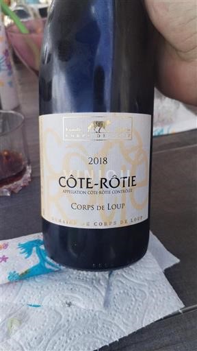 Rhônevallei Côte-rôtie domaine corps de loup corps de loup 2018