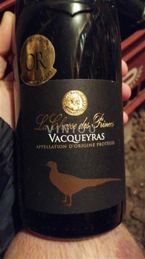 Rhône Valley Vacqueyras cellier des princes la chasse des princes 2020