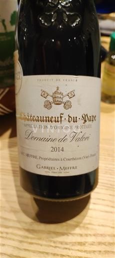 Valle del Ródano Châteauneuf-du-Pape. GABRIEL MEFFRE DOMAINE DE VALORI 2014