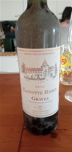 Bordeaux Graves Lamotte Robin 2015