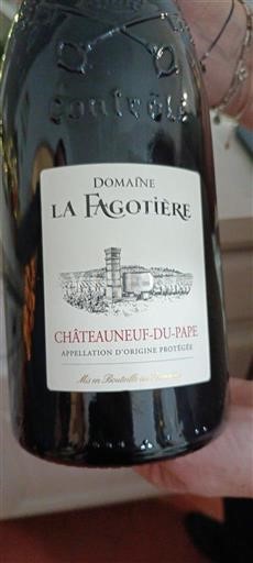 Wijnen Rouge sec Domaine La Fagotière 2022 Frankrijk Rhônevallei Châteauneuf-du-Pape AOC