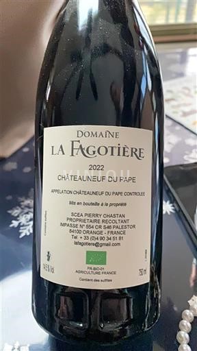 Thung lũng Rhône Châteauneuf-du-pape Domaine La Fagotière 2022