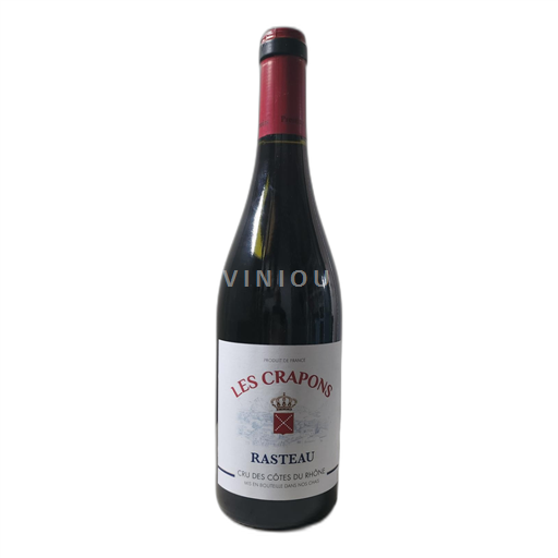 Vin Rouge sec Les Crapons 2021 France Vallée du Rhône Rasteau AOC