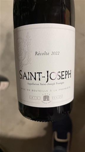 Rhônen laakso Saint-Joseph Saint Desirat 2022