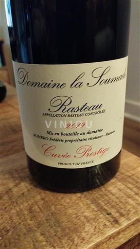 Rhônetal Rasteau Domaine la Soumade Prestige 2019