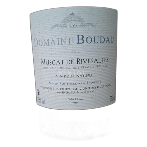 Roussillon Muscat di Rivesaltes Domaine Boudau Muscat de Noël 2015