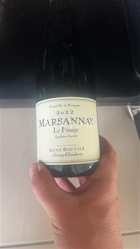 Burgundsko Marsannay René Bouvier Le Finage 2022