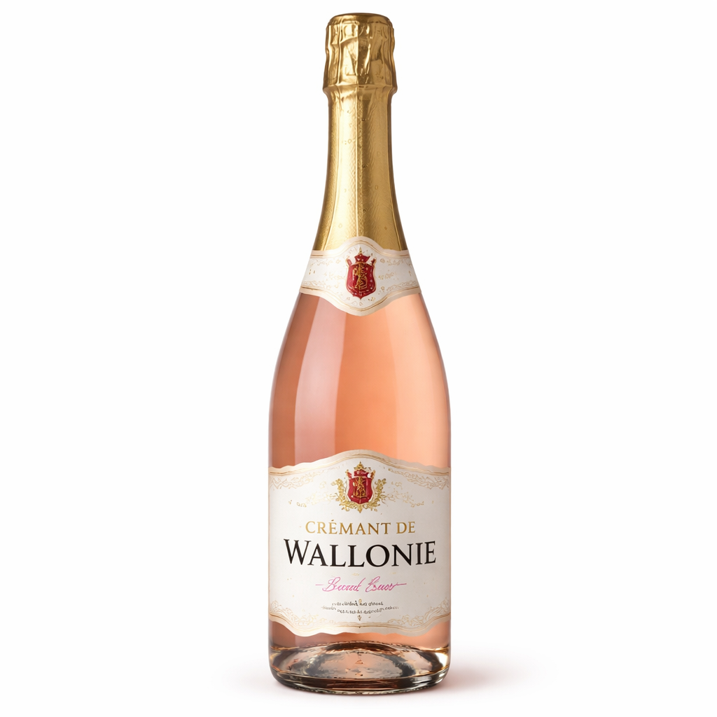 Valônia Crémant da Valónia Domaine Chenoy Perle de Wallonie Rosé Não Sazonado