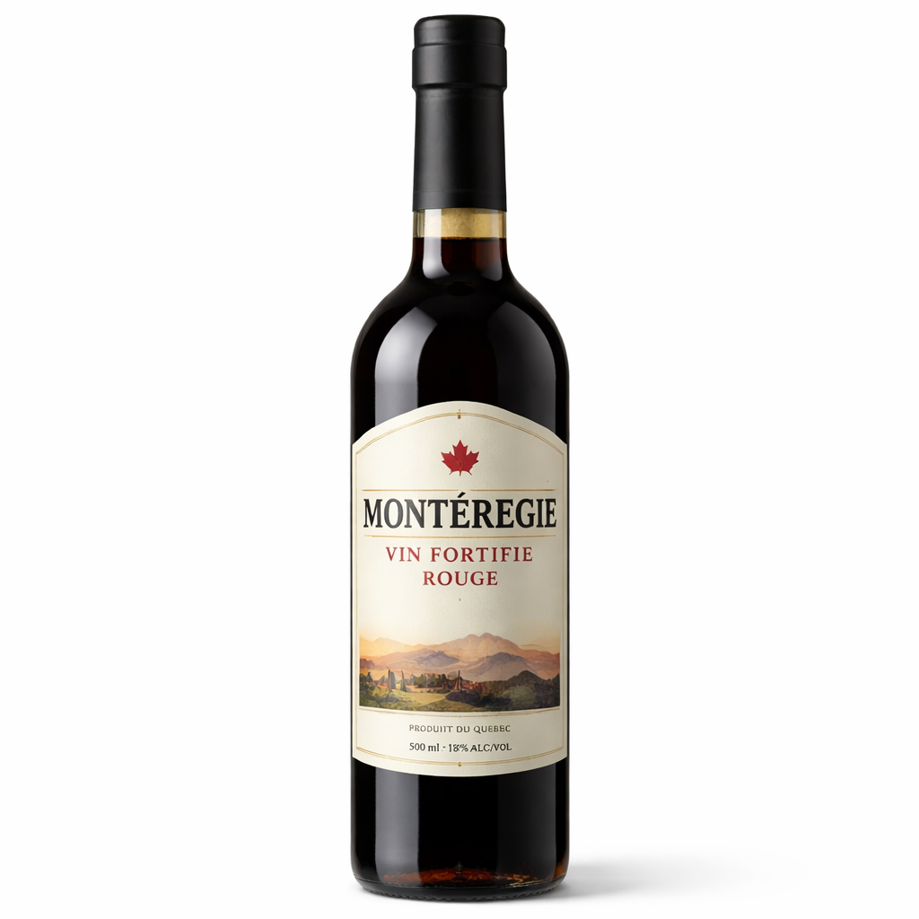 Rượu vang tăng cường Rouge sec Point Final Côte de Vaudreuil 2017 Canada Québec Montérégie