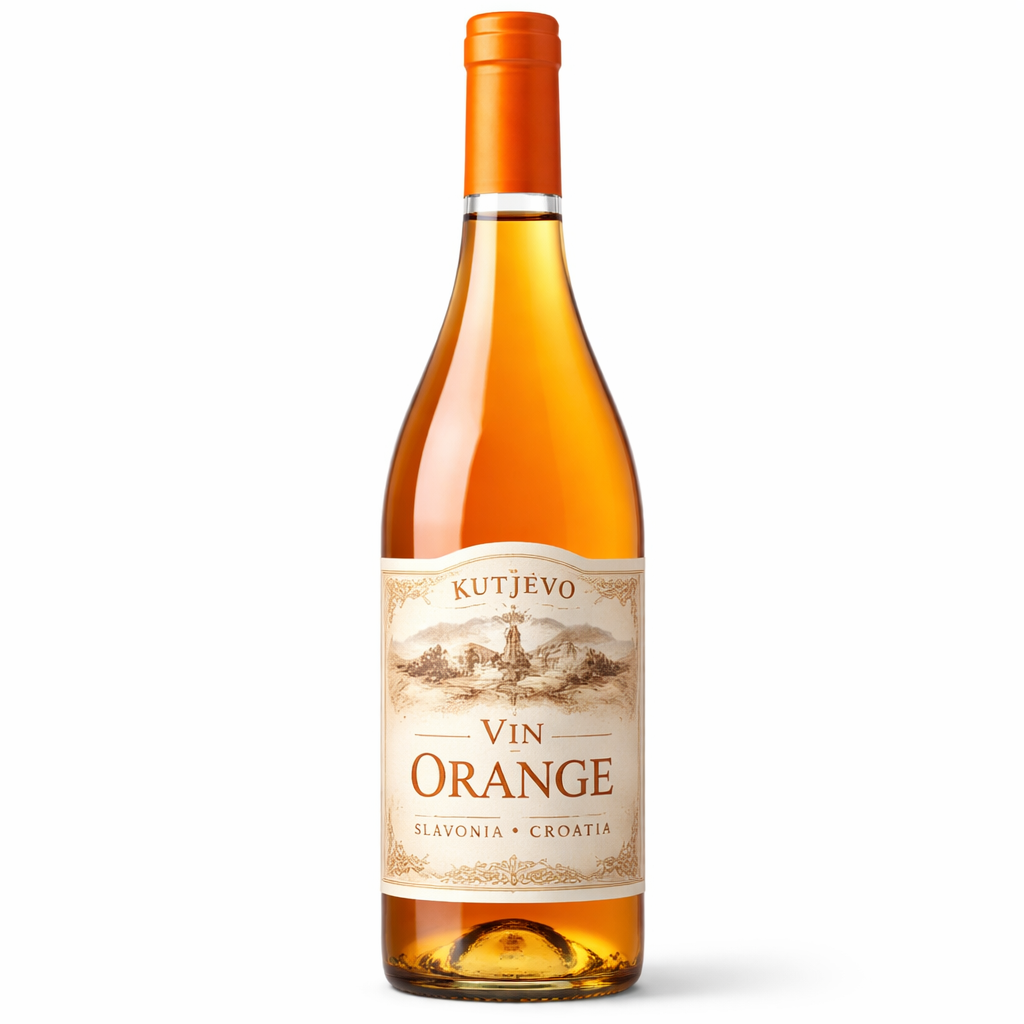 Vinos Orange sec Kuvlakhe Gaševina Krauthaker 2017 Croacia Eslavonia Kutjevo