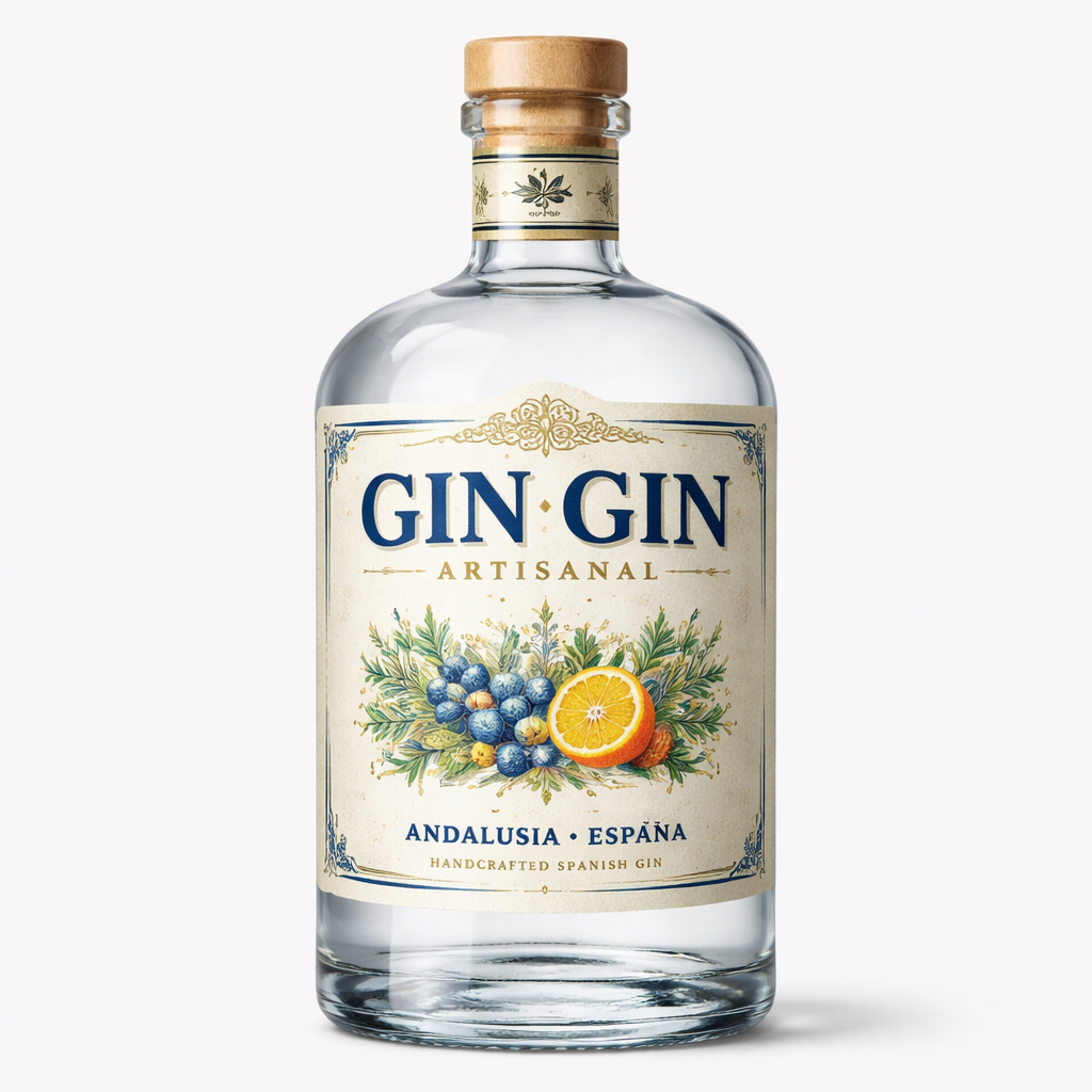 Gin Handwerksgin Puerto de Indian Mango Puerto de India  Spanien Andalusien