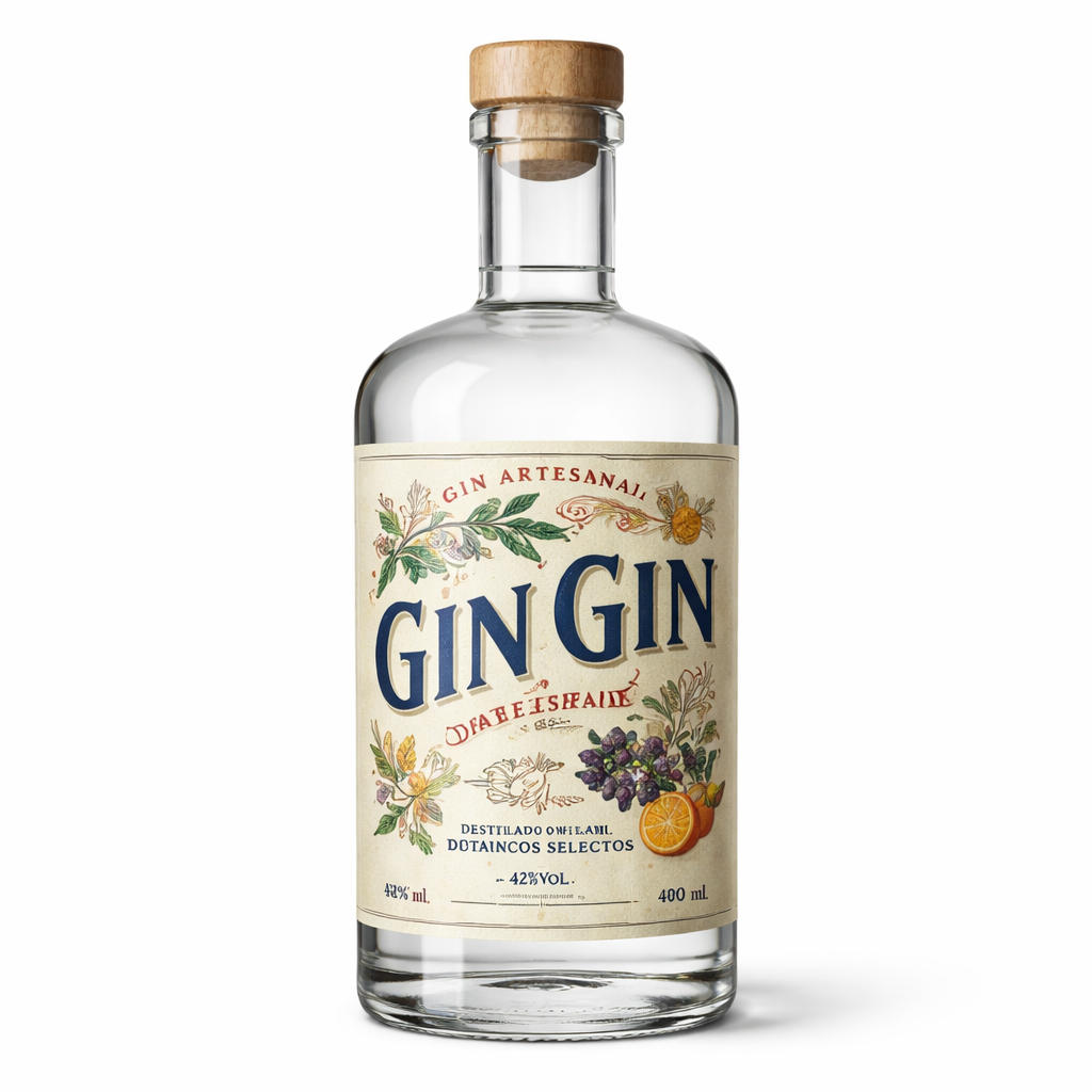 Gin Gin Artisanal Blue velvet Turmeon  Espagne