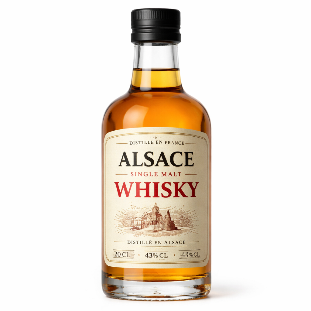 Whisky Rượu Whisky Single Malt GOUDOULIN tourbé  Miclo 5a Pháp Alsace