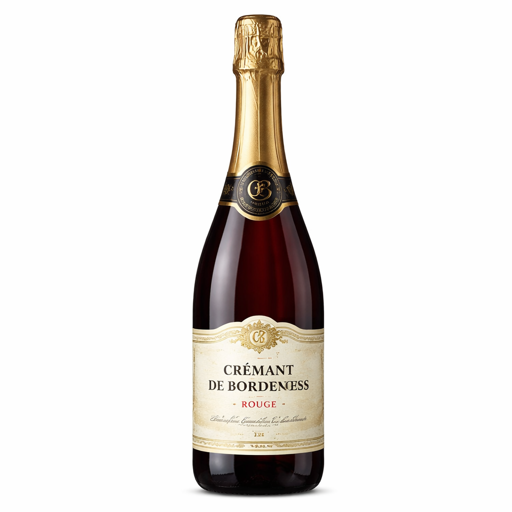 Rượu vang sủi bọt Rouge brut Hortense Non millésimé Pháp Bordeaux Crémant-de-bordeaux AOC