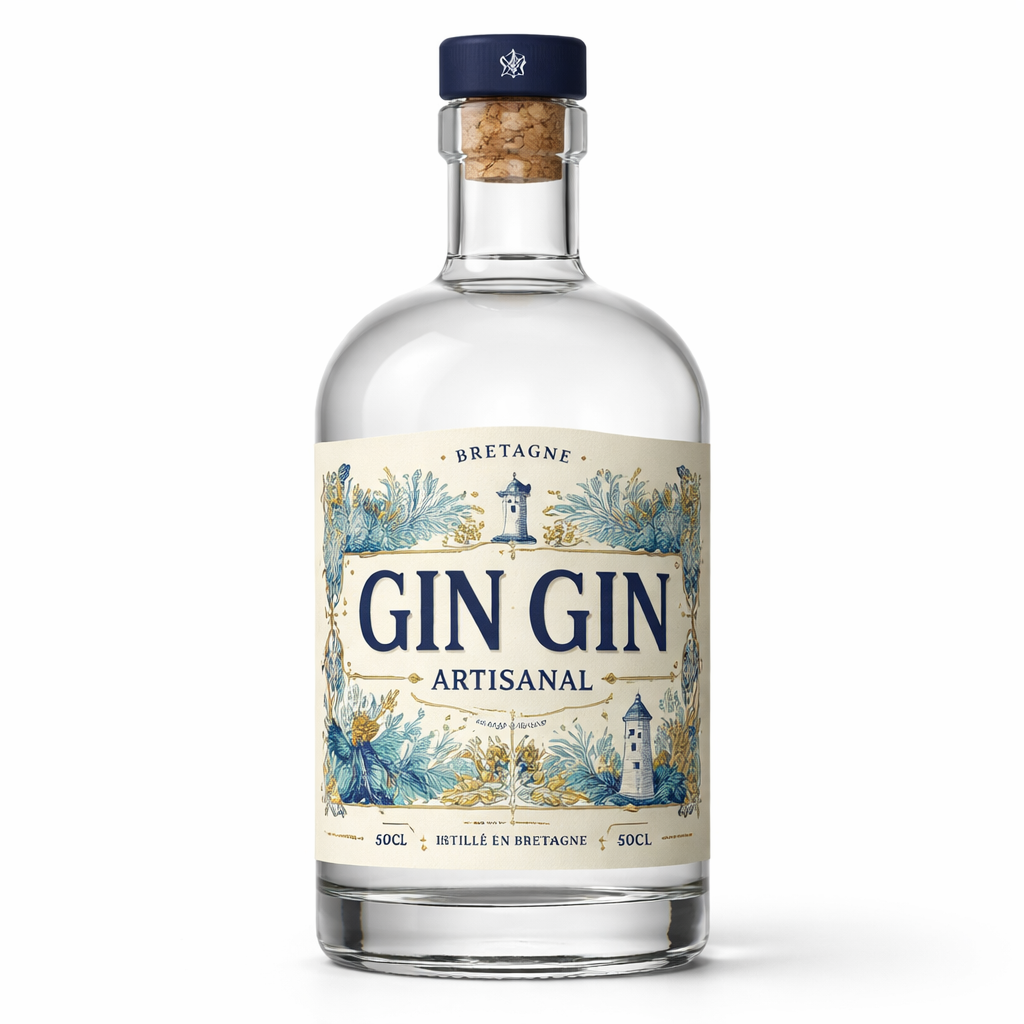 Gin Handwerksgin Heol an  Distillerie du Gervello 5a - 2021 Frankreich Bretagne