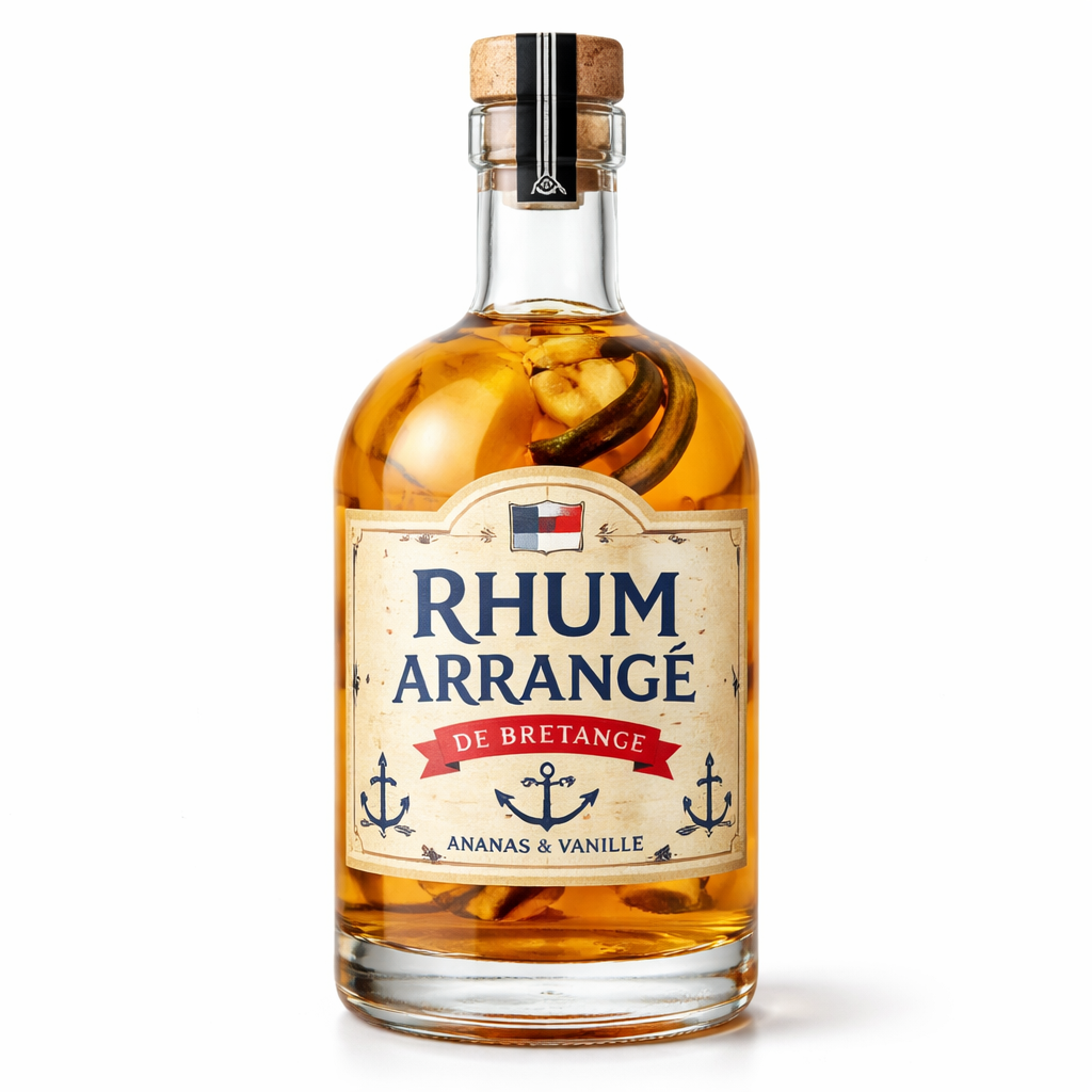 Rượu Rum Đã sắp xếp Gwai les arrangés pomme et poire Breiz’ile  Pháp Bretagne