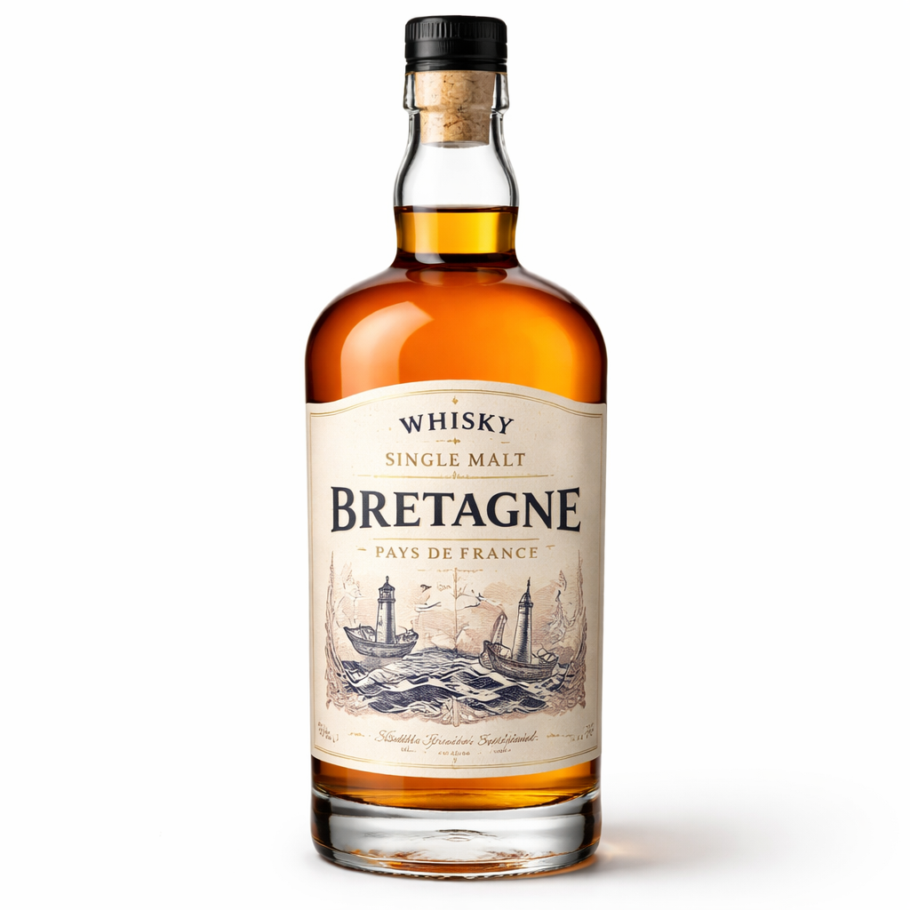 Whisky Rượu Whisky Single Malt Yeunelez Armorik  Pháp Bretagne