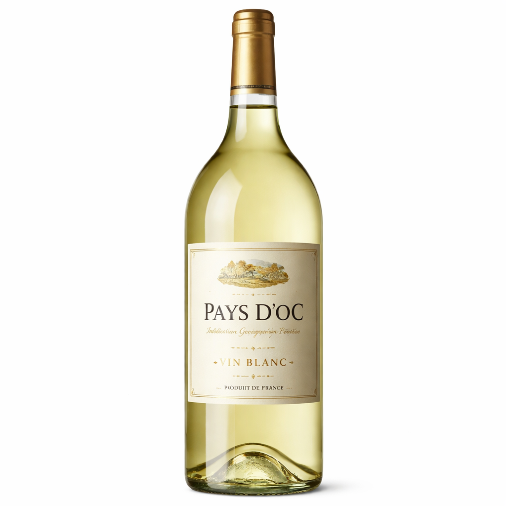 Víno Blanc demi-sec Chardonnay Les Plots 2018 Francie Languedoc a Roussillon Pays d'Oc IGP