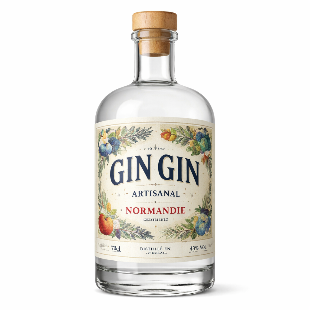 Gin Gin Artisanal gin c'est nous Château Breuil  France Normandie