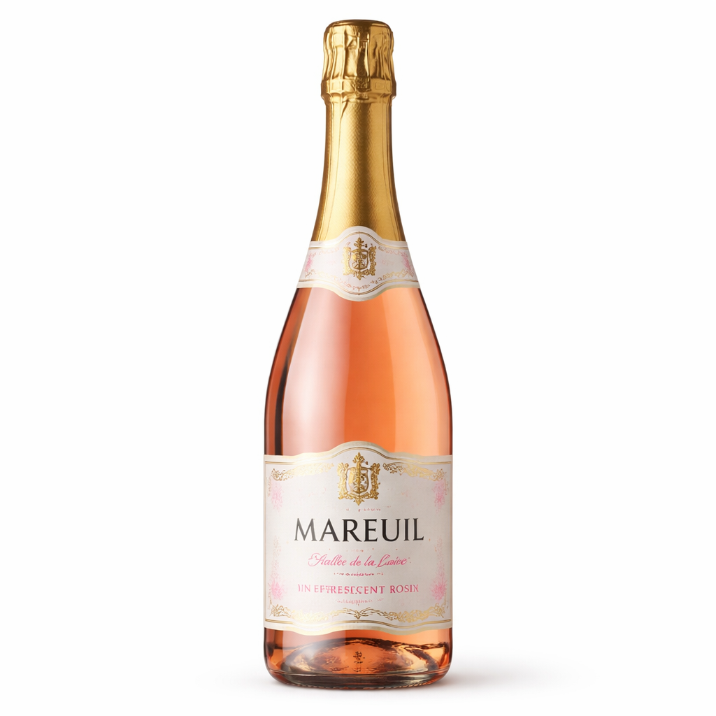 Mousserande viner Rosé brut Mademoiselle de Briace Vignoble de Briace Non millésimé Frankrike Loiredalen Mareuil AOC