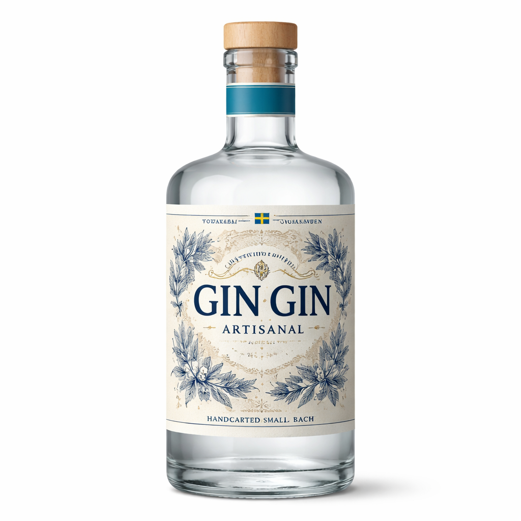 Gin Craft Gin Grisen och lammet svarta gin Grisen och Lammet 1a - 2025 Sweden Götaland
