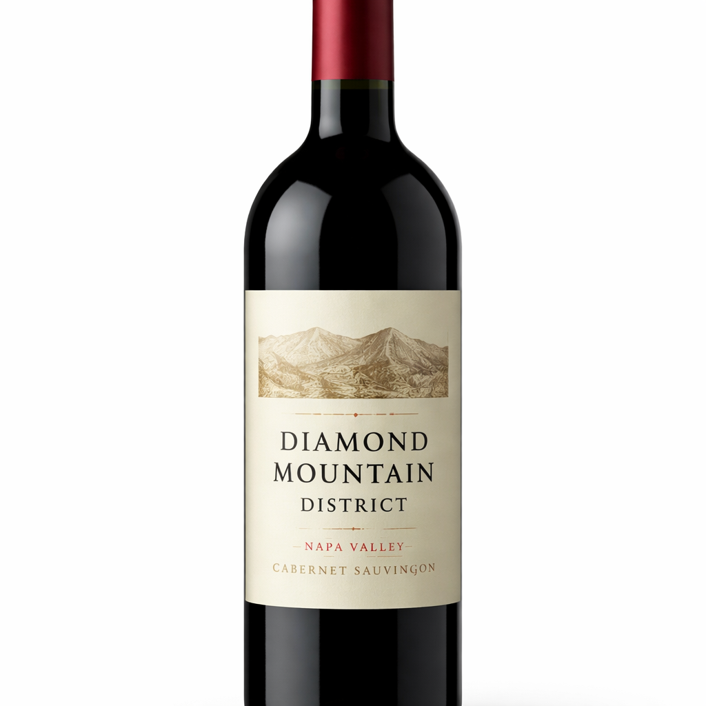 Vùng trồng nho được cấp phép California Quận Diamond Mountain Diamond Creek Cabernet Sauvignon Volcanic Hill 2019