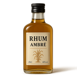 Rượu Rum Hổ phách J. Bally Carbet  - 1970 Martinique Le Carbet